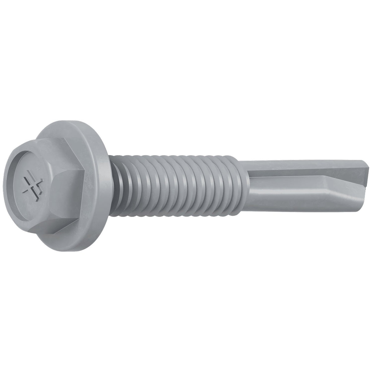 Simpson XM Medium-Head Metal Screw #12 x 1-1/4 in. 5/16 Hex Washer Head Drill Point QG 2000-Pk