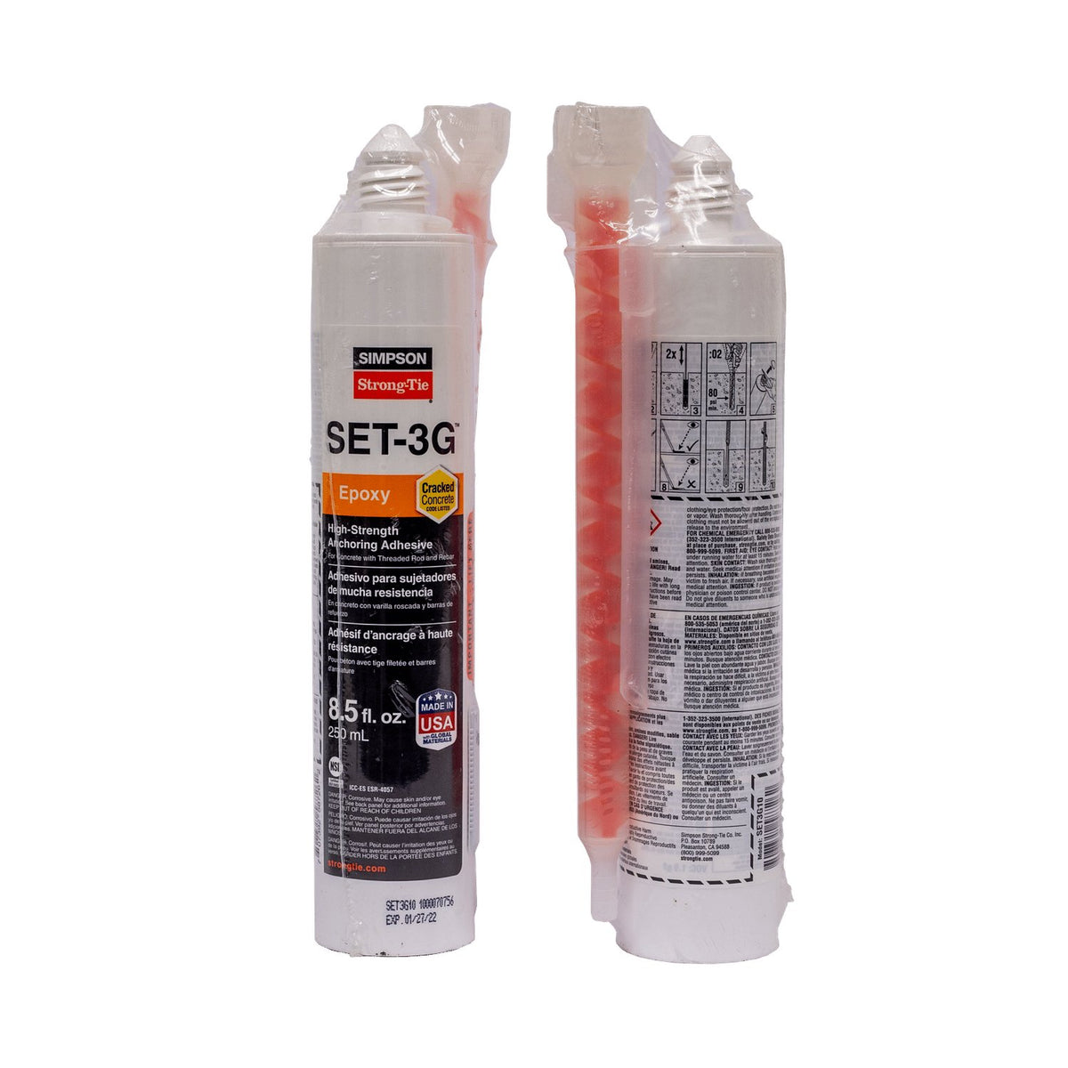 Simpson SET3G10 (SET-XP10) High-Strength Epoxy Adhesive 8.5oz w/Nozzle