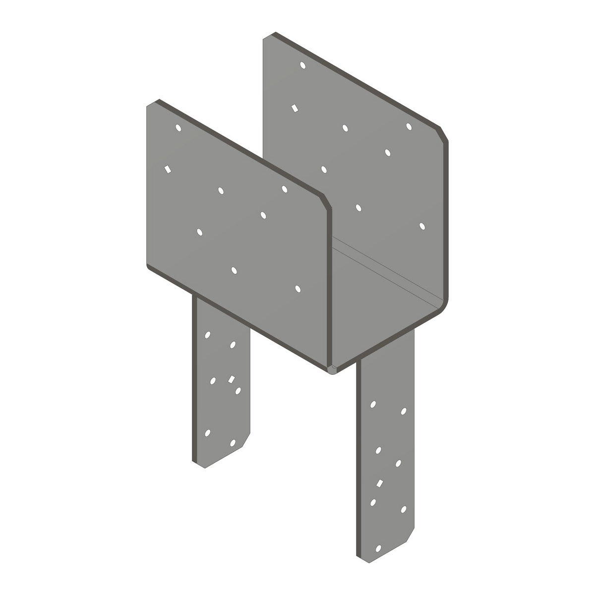 Simpson ECCQ5-8SDS2.5 End Column Cap w/SDS Screws for 5-1/8" Beam, 8x Post