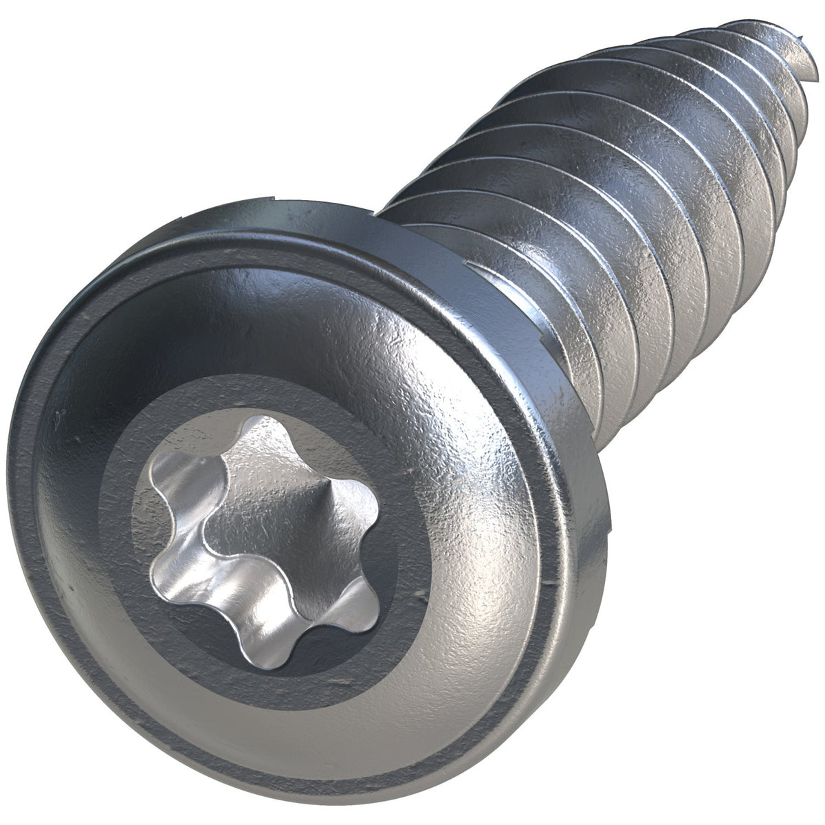 Simpson Clear Zinc Flat Pan-Head Screw installation
