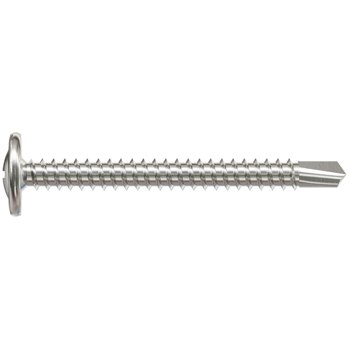 Simpson #8 x 1-5/8" Self-Drilling Wire-Lath Modified Truss-Head Screw, 410 Stainless Steel