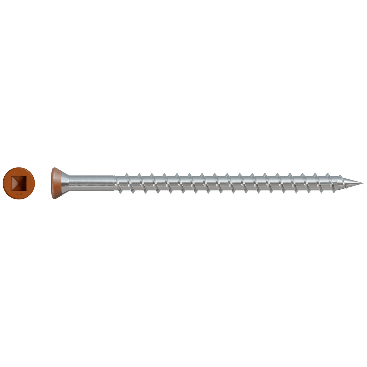 Simpson #7 x 2 1/2" Tan 01, Collated Trim-Head Deck Screw, 305 SS