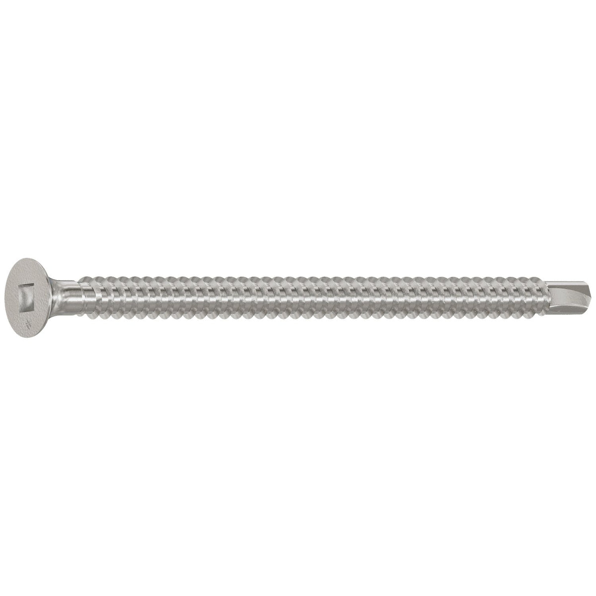 Simpson #10 x 3" Square Drive Self-Drilling Bugle-Head Screw, 410 Stainless