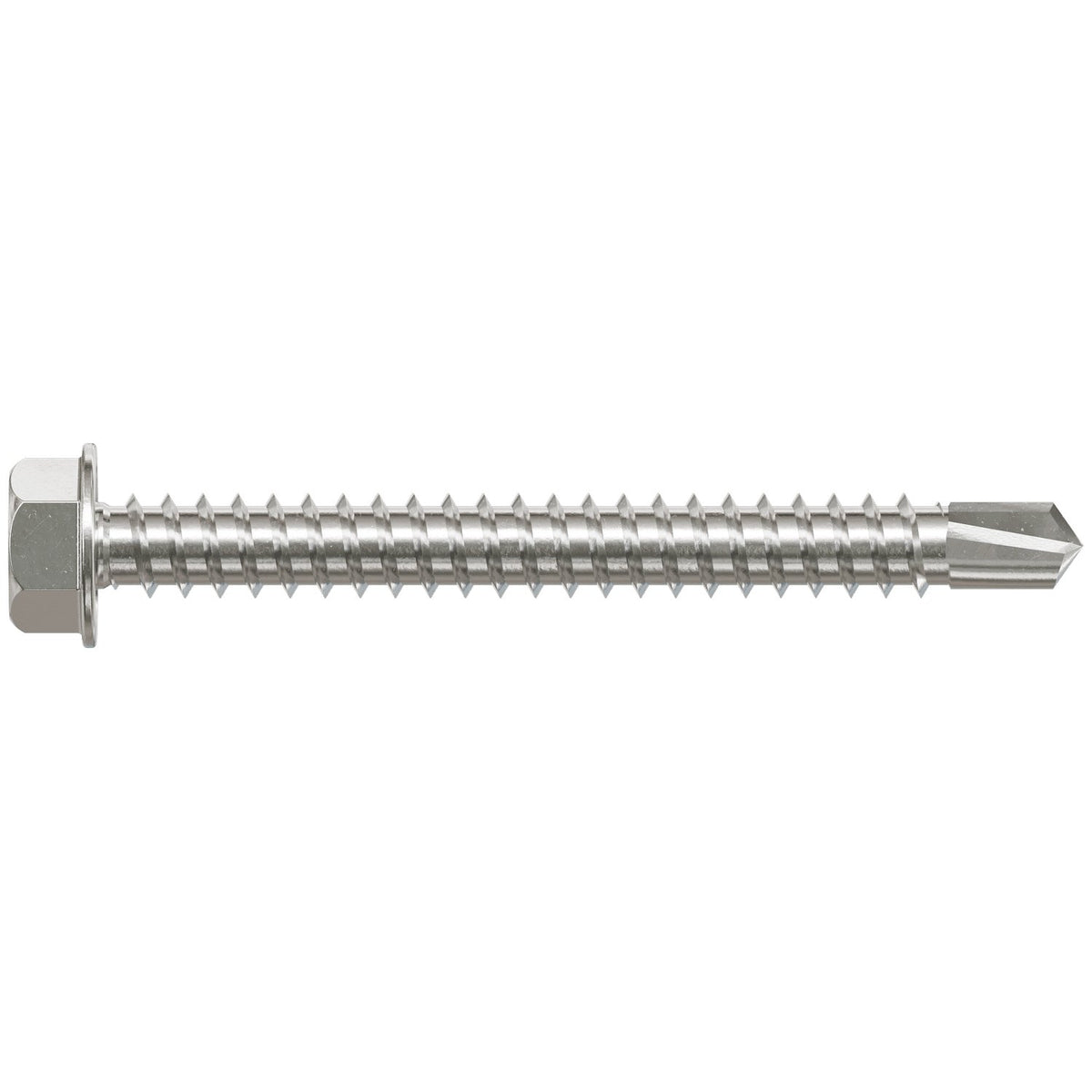 Simpson #12 x 2" Self-Drilling Hex-Washer Head Screw, 305 Stainless Steel