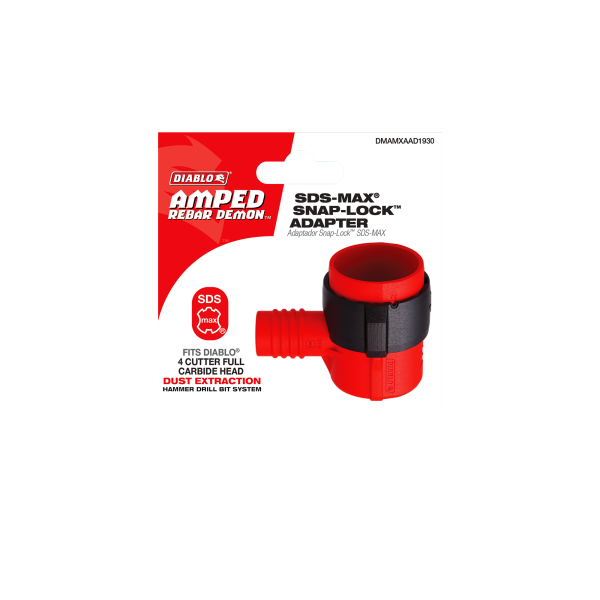 Diablo AMPED Rebar Demon SDS-Max Snap-Lock Adapter