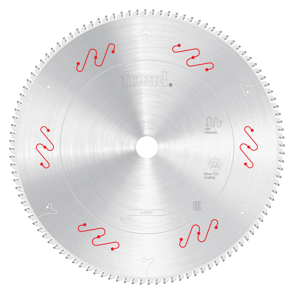 Freud 370mm Medium Aluminum & Non-Ferrous Blades with or without Mechanical Clamping - Teeth: 108, Arbor: 30mm