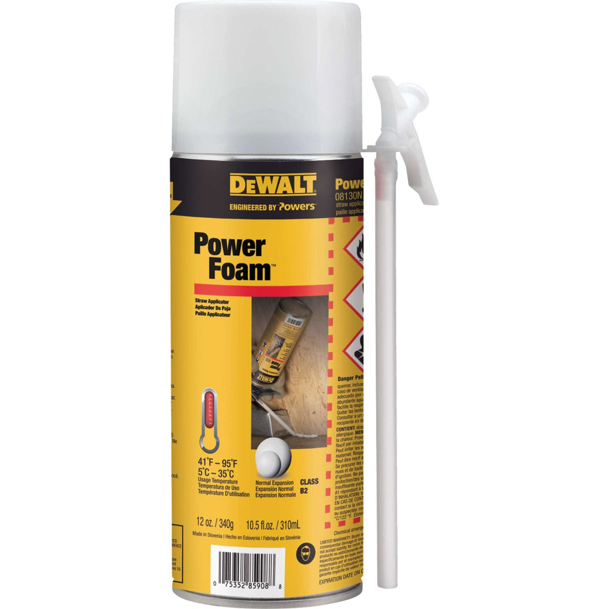 DeWALT Powerfoam 12Oz Expansion Foam Polyurethane 08130N-PWR