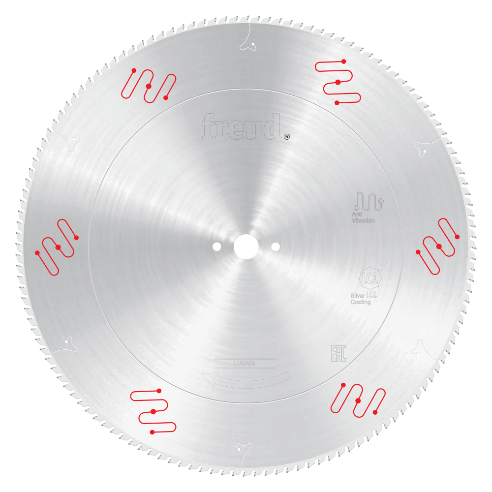 Freud 550mm Medium to Thick Aluminum & Non-Ferrous Blades with Mechanical Clamping - Teeth: 132, Arbor: 30mm