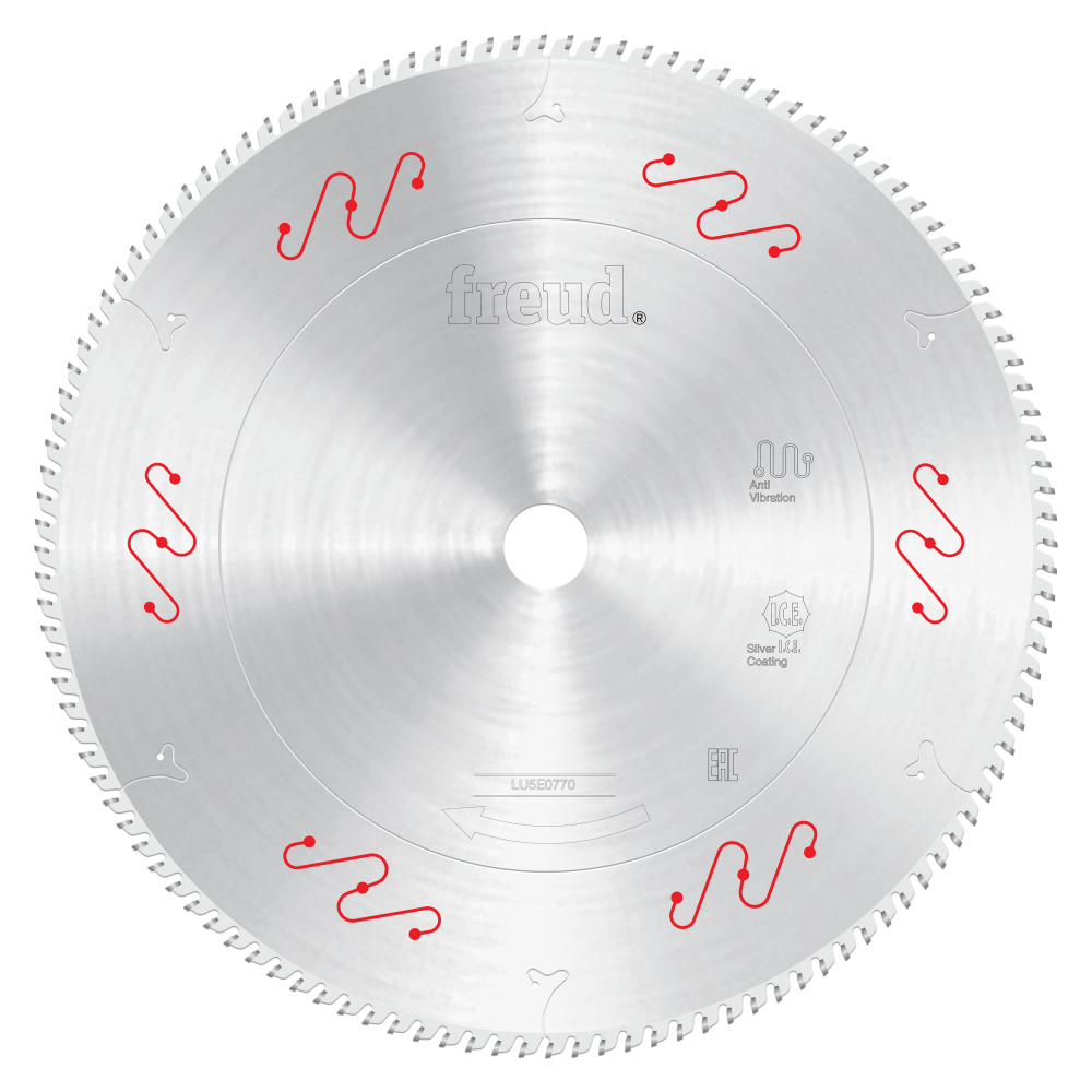 Freud 12" Carbide Tipped Saw Blade for Crosscutting - Teeth: 120, Arbor: 1"
