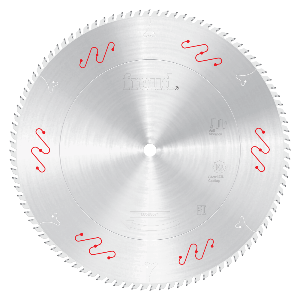 Freud 22" Thin to Medium Aluminum & Non Ferrous Blades with Mechanical Clamping - Teeth: 96, Arbor: 1"