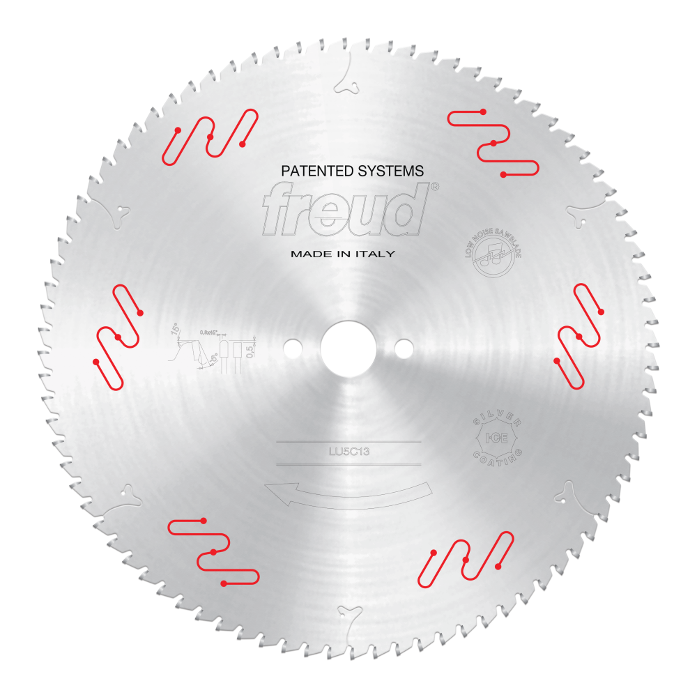 Freud 350mm Medium to Thick Aluminum & Non-Ferrous Blades with or without Mechanical Clamping - Arbor: 32mm, Teeth: 84