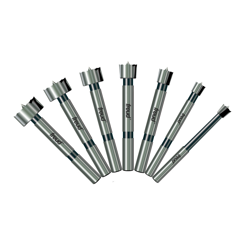 1/4" to 1" (Dia.) 7 Pcs. Forstner Bit Set