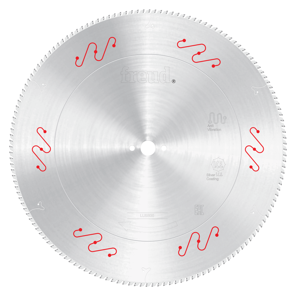 Freud 550mm Thin to Medium Aluminum & Non Ferrous Blades with Mechanical Clamping - Arbor: 30mm, Kerf: 4.2mm