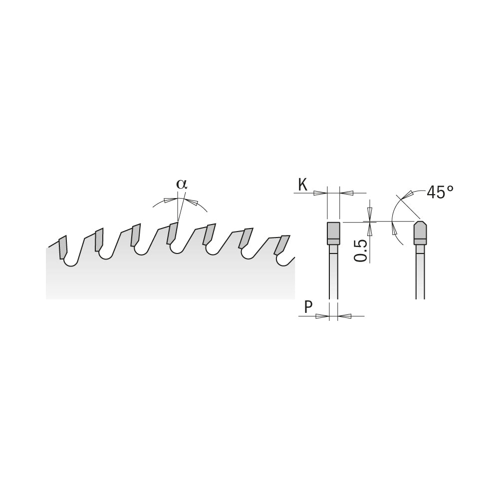 CMT 282.072.13J Laminate-Chipboard Saw Blade 320 x 4.4 x 65mm