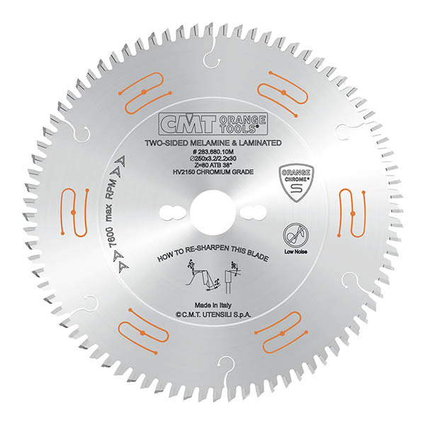 CMT 283.696.12 Ultra Finish Plywood & Melamine 12" x 1" T96 Hi-ATB