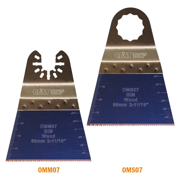 CMT OMM07-X1 2-11/16" Precision Cut Blade Japanese Toothing BIM (1-Pc)
