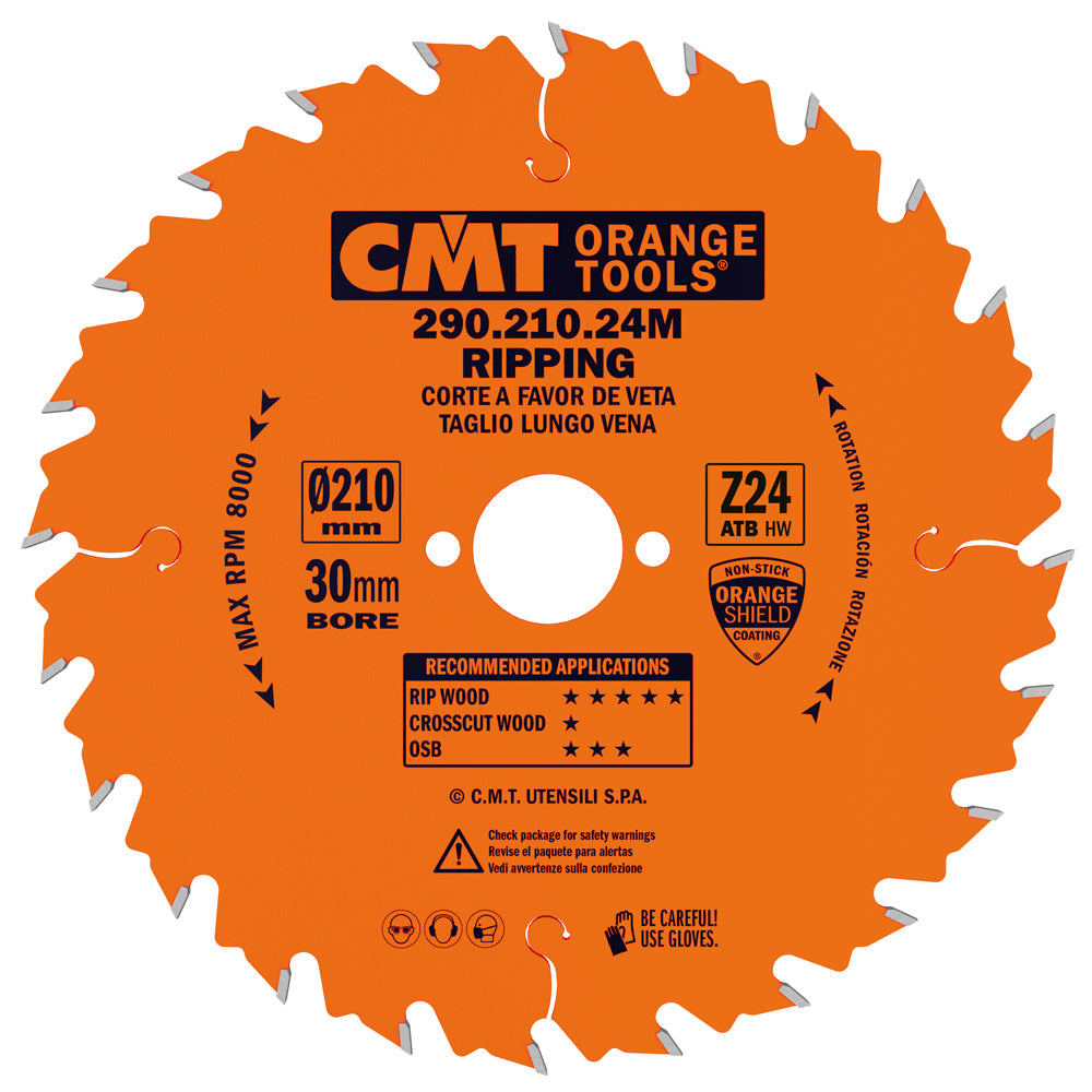 CMT 290.210.24M General Purpose Saw Blade for FesTool 210 x 30mm T24