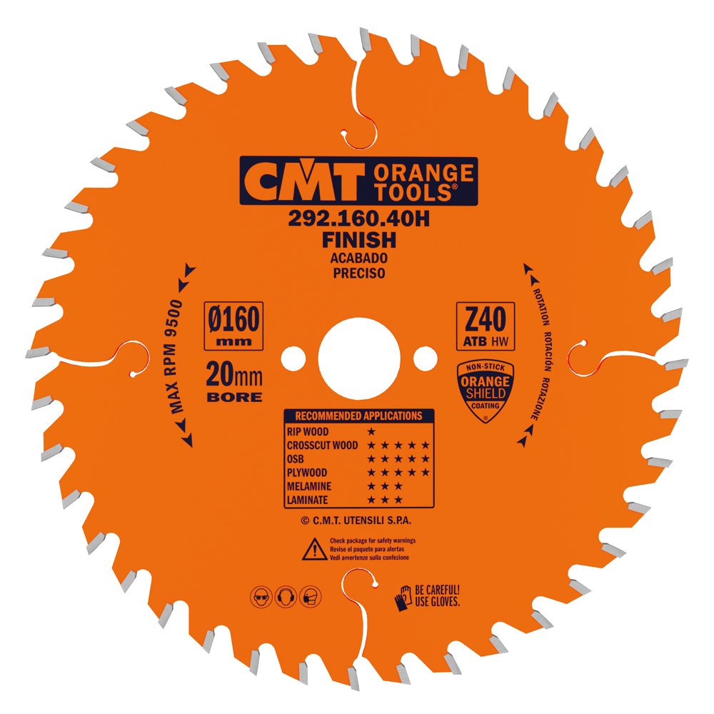 CMT 292.160.40H Fine Finish Saw Blade for FesTool 160 x 20mm T40