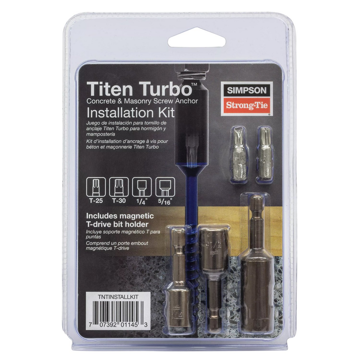 TNTINSTALLKIT Titen Turbo Screw Anchor Install Kit