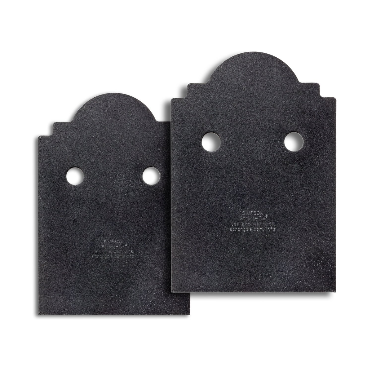 Simpson Strong-Tie APB66DSP 6x6 Decorative Post Base Side Plate - Black Powder Coated