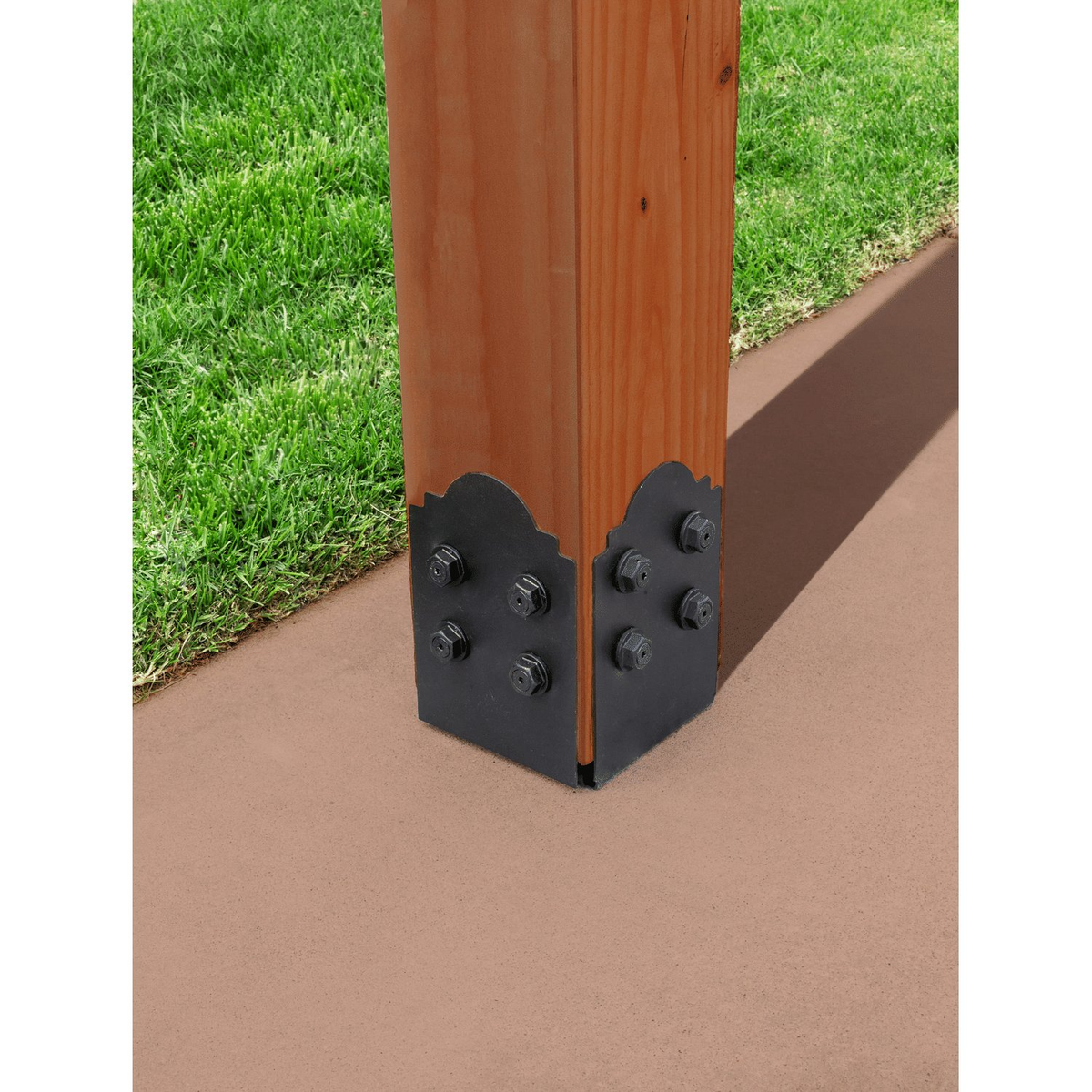 Simpson Strong-Tie APB88DSP 8x8 Decorative Post Base Side Plate - Black Powder Coated