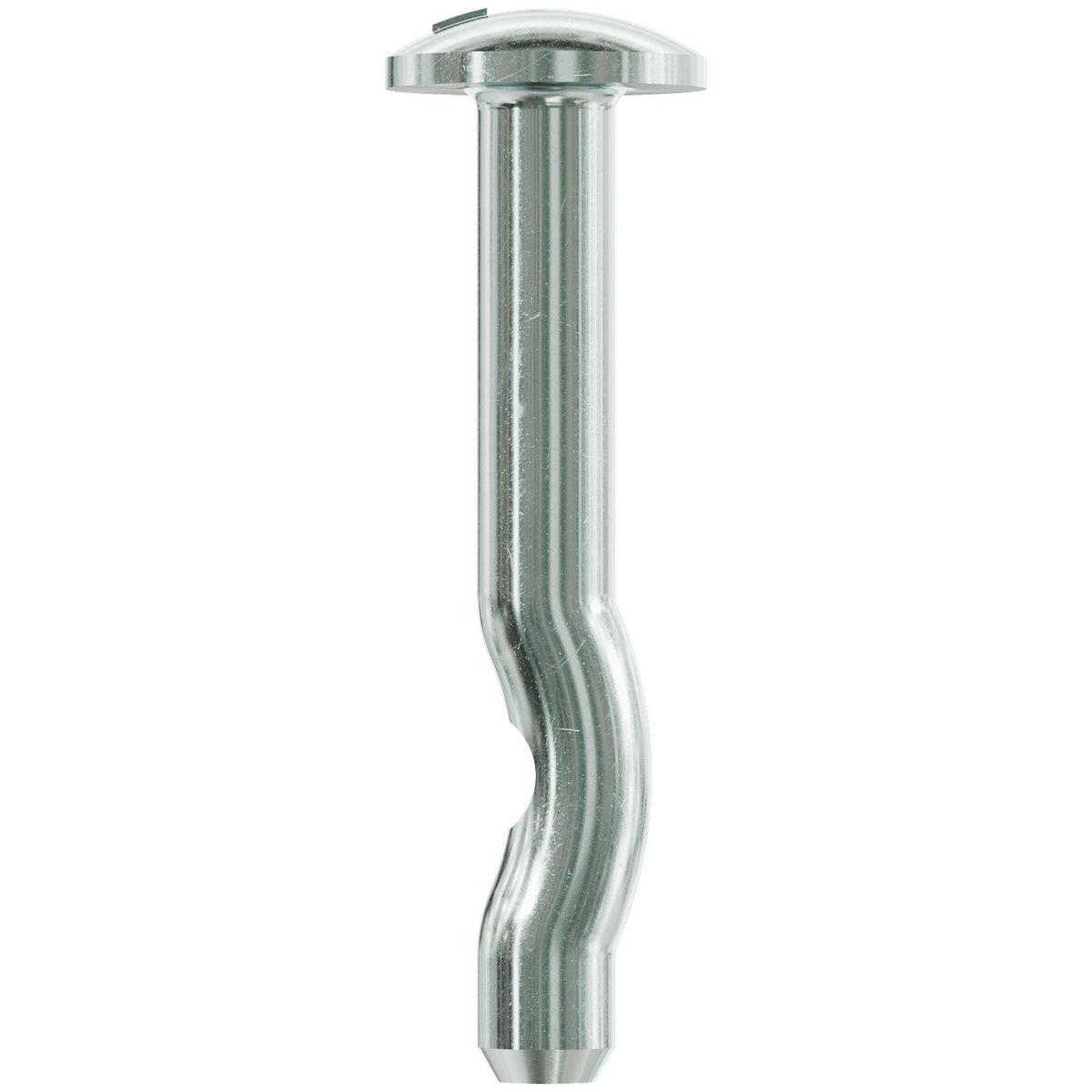 3/16 x 1 1/4 in. Mushroom Head Crimp Drive Anchor, Zinc Plated / Carbon Steel