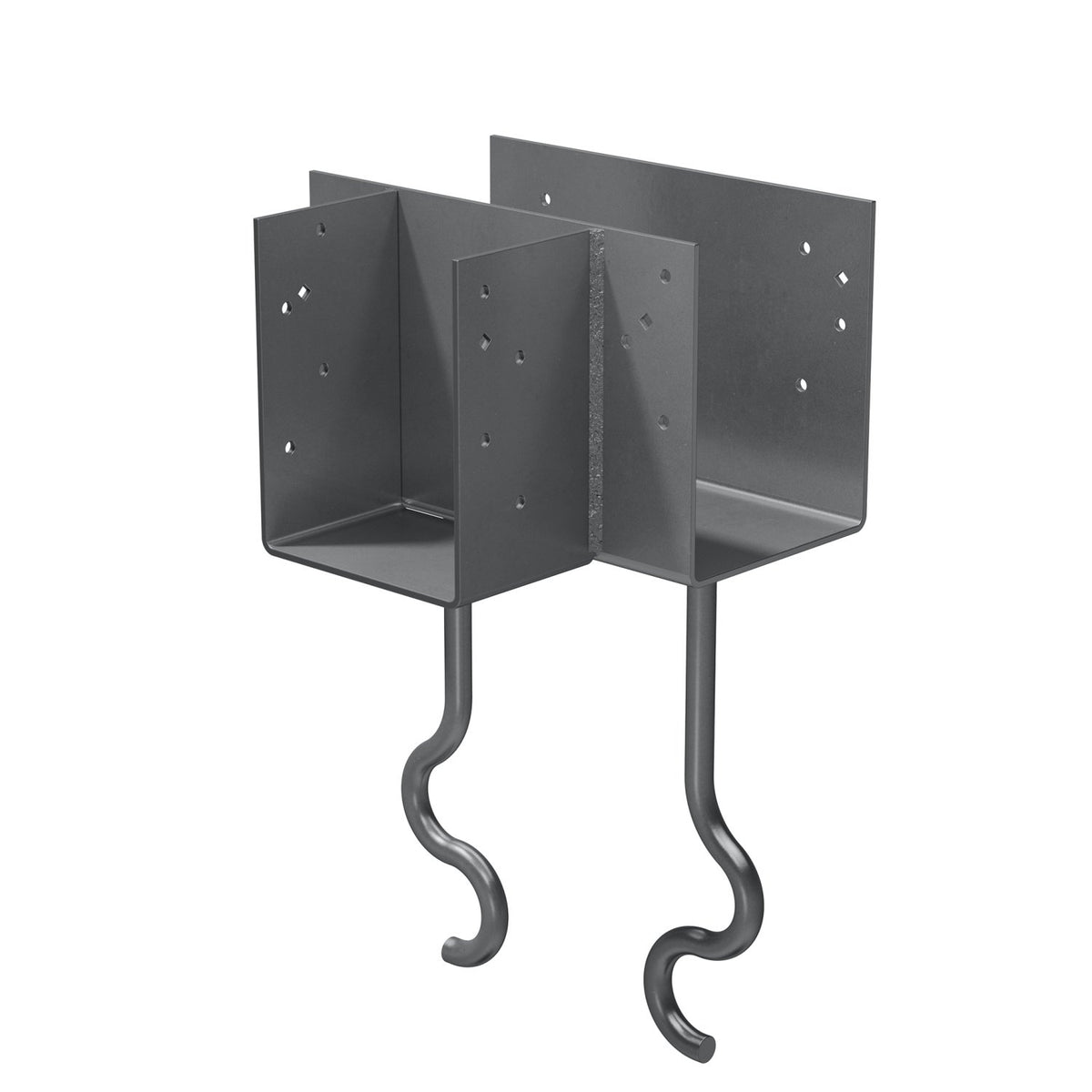 Simpson CCTQM5.50-SDSG 5-1/2 in T-Shape Column Cap for Masonry HDG 7-Ga Steel w/SDS Screws