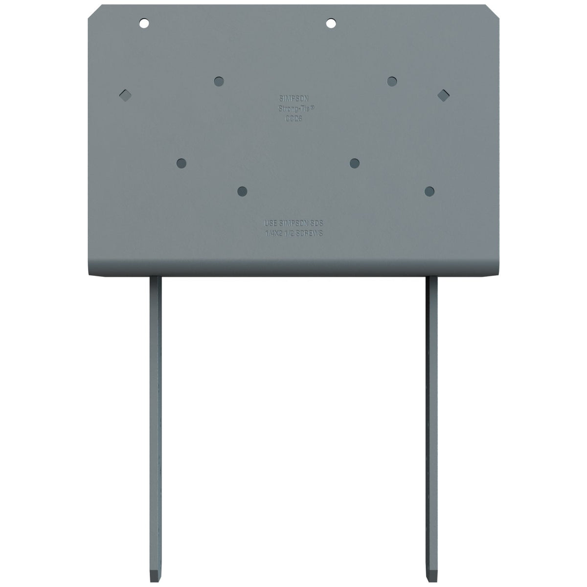 Simpson 8" Beam x 8" Post Column Cap w/SDS Screws, Gray Paint, CCQ88SDS2.5