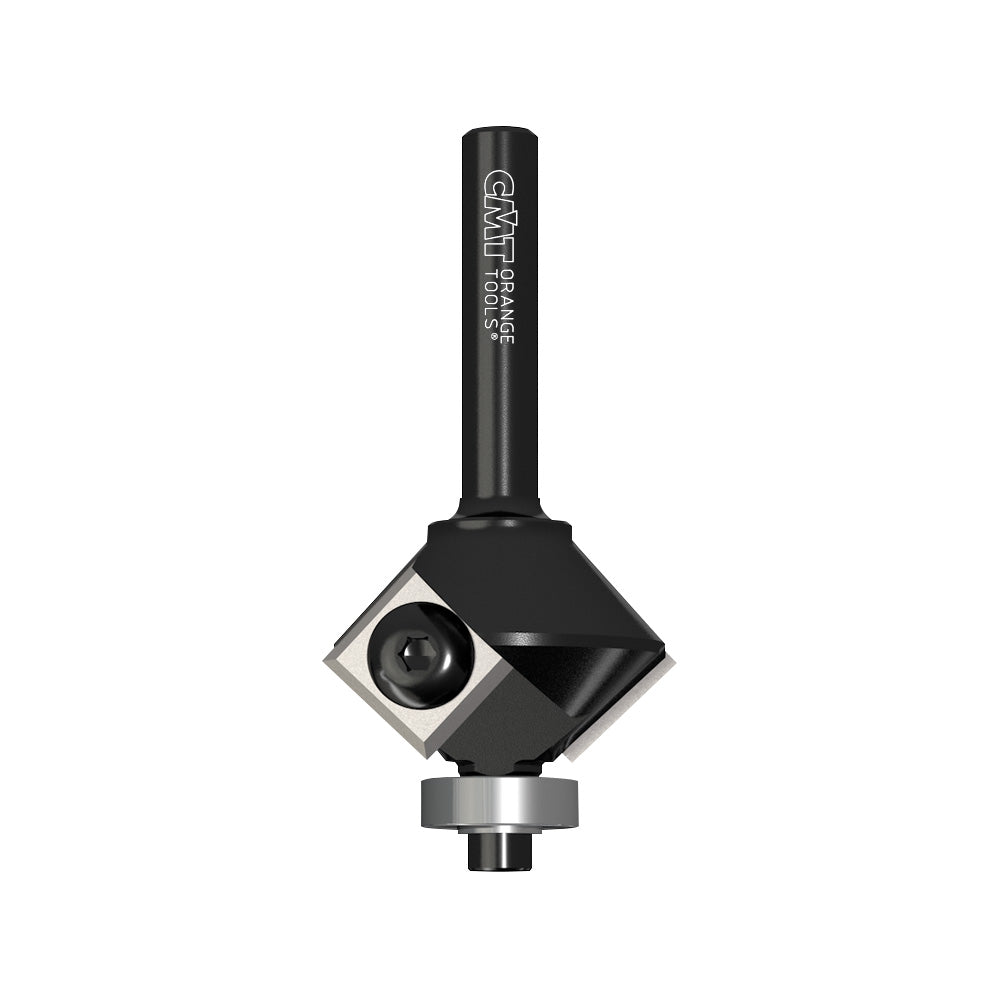 CMT 659.046.11 Chamfer Bits w/Insert Knives 1-9/64" x 5/16" (45°) S=1/4"