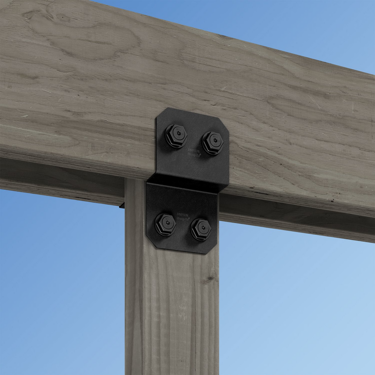 Simpson Strong-Tie APVDJT1.75-6 Avant Ornamental Deck Joist Tie - Black Powder Coat