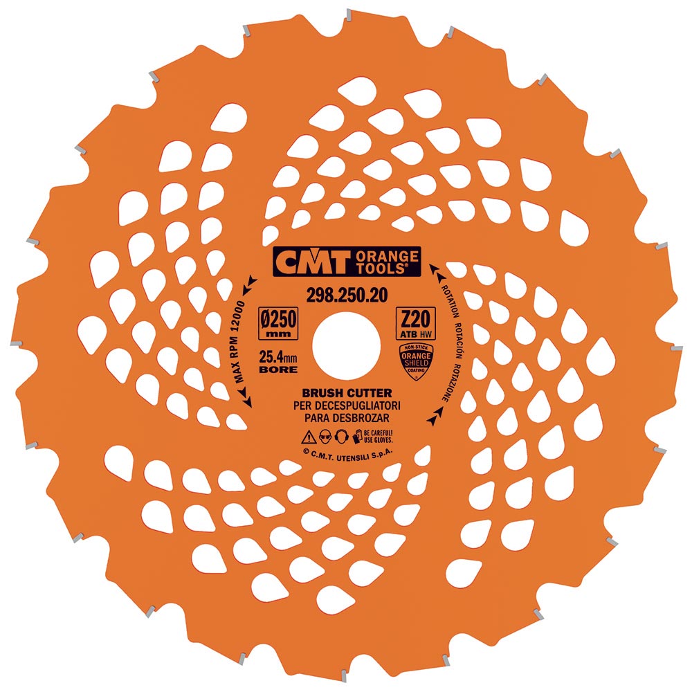 CMT 298.250.20 Carbide Trimmer Blade 10" x 1" T20 ATB