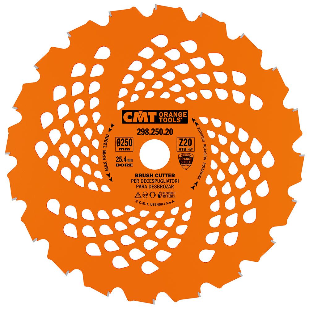 CMT 298.250.20 Carbide Trimmer Blade 10" x 1" T20 ATB