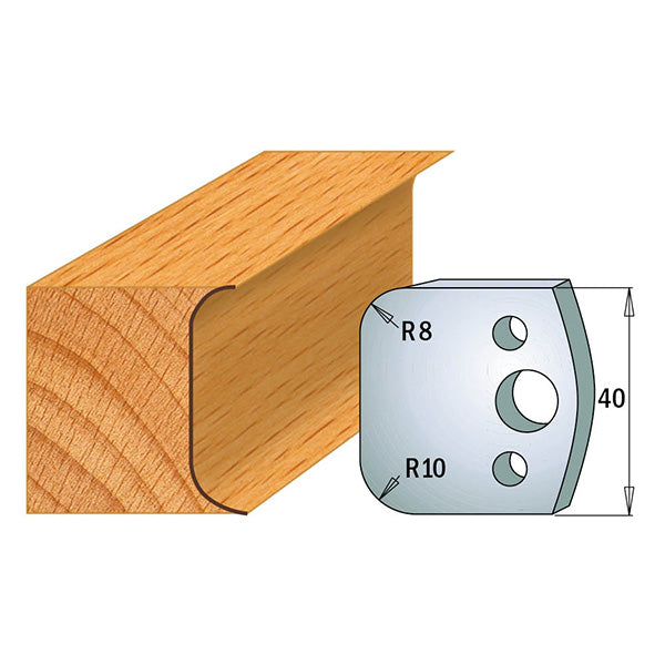 CMT 690.003 Profile Knives For Insert Shaper System 1-37/64" x 5/32" (40x4mm) 2Pk