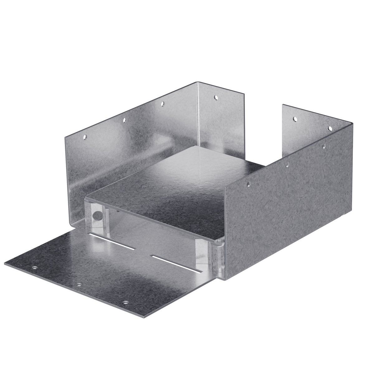 Simpson Strong-Tie ABW66RZ Rough 6x6 Adjustable Post Base with Wind Uplift, Zmax Finish