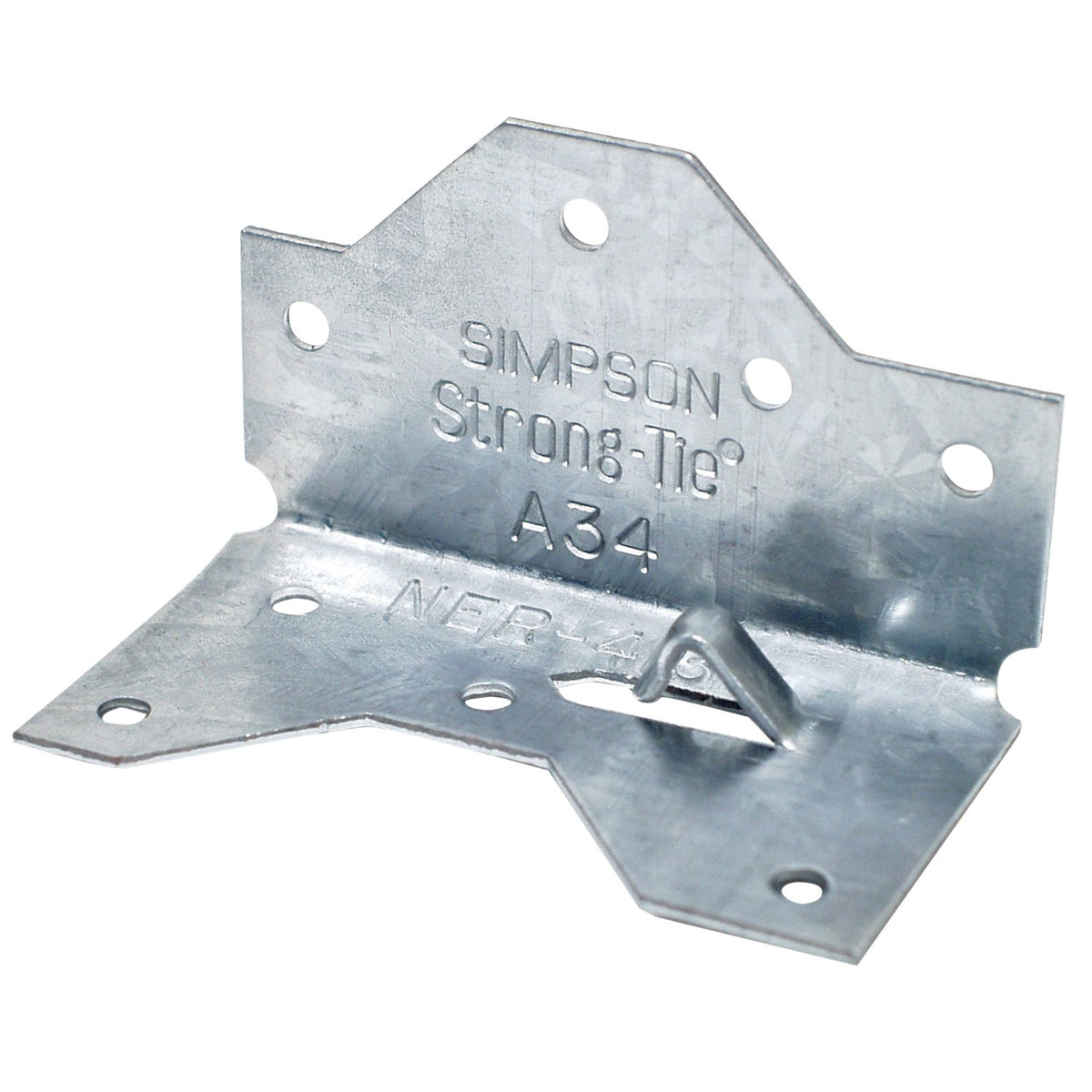 Simpson A34 1-7/16x2-1/2 Framing Angle Anchor - G90 Galvanized