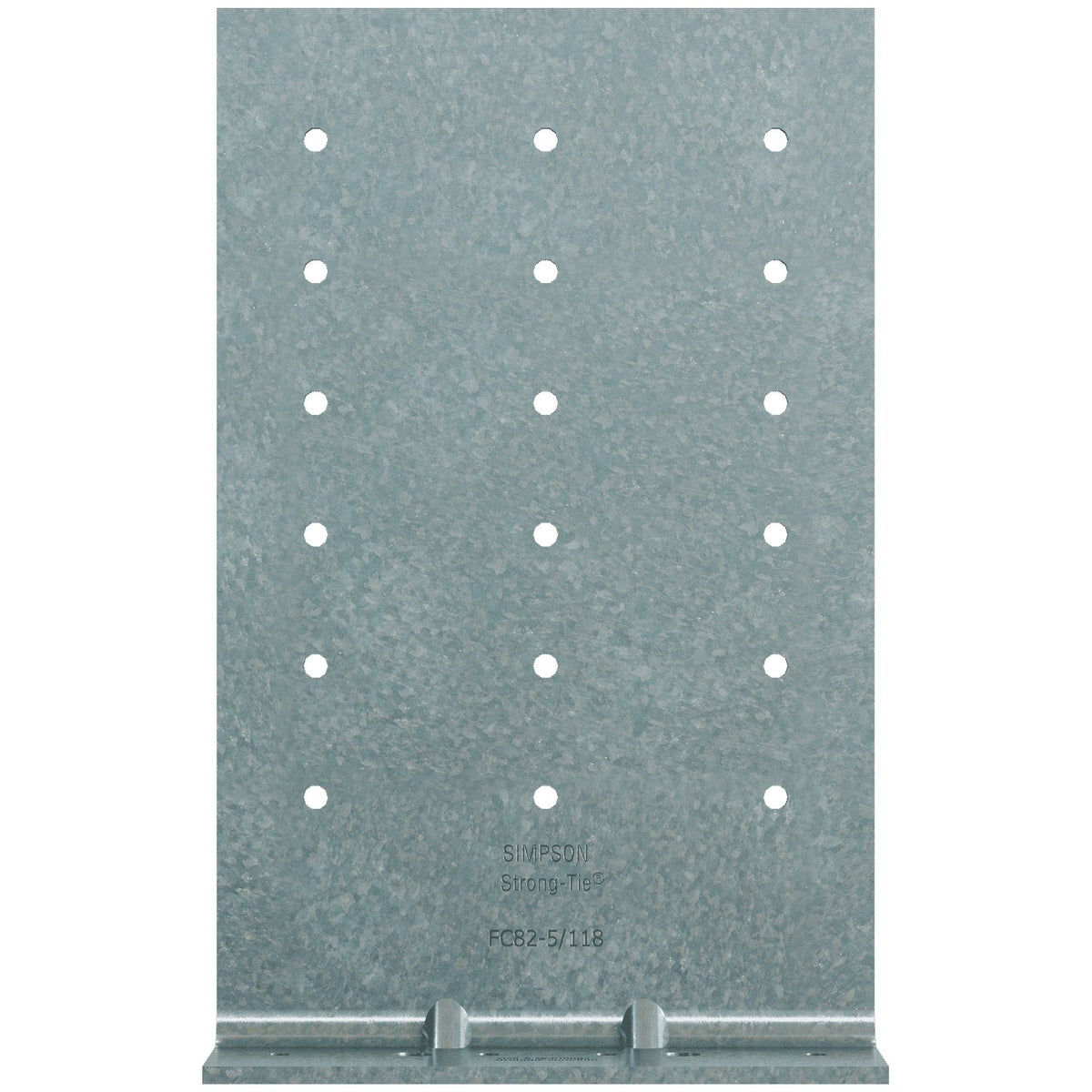 Simpson FC62-5/118-R25 Fixed-Clip Bypass Framing Connector 2x6x5 in 10-Ga G90 Galvanized 25-Pack