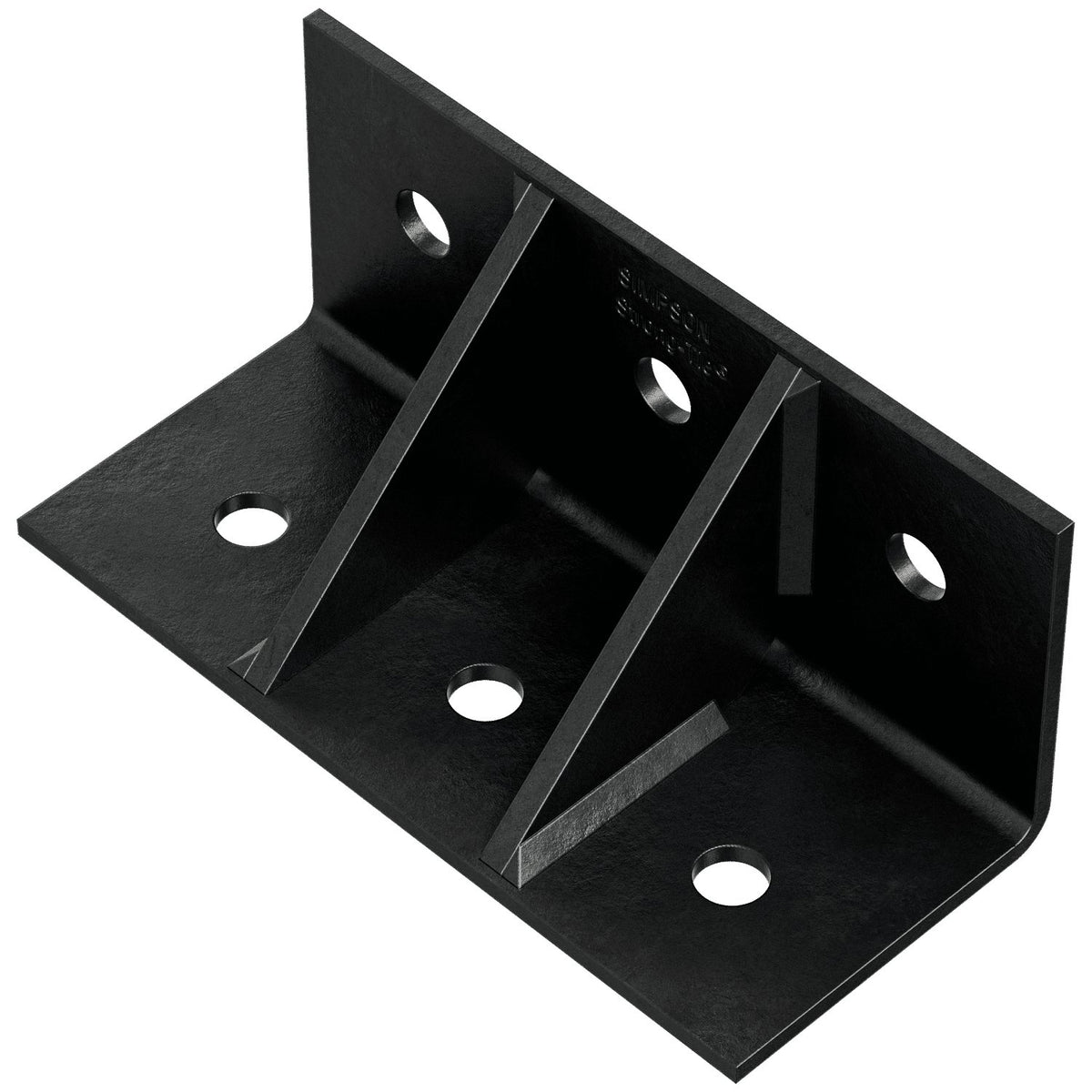 Simpson HL37GPC 3 x 7 Black Ornamental Heavy L-Shaped Angle w/Gusset