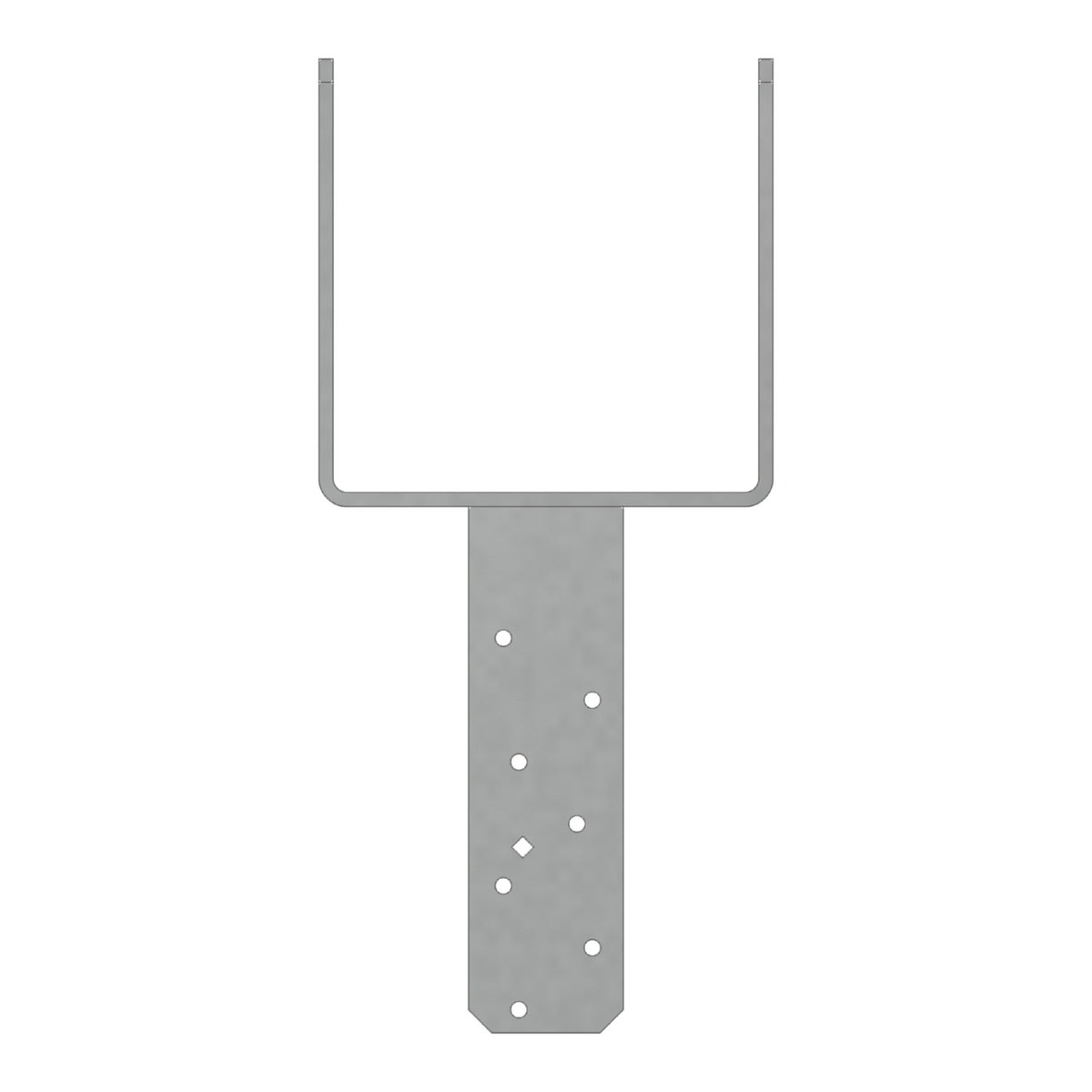 Simpson 6-3/4" Beam x 6" Post Column Cap w/SDS Screws, Gray Paint, CCQ76SDS2.5