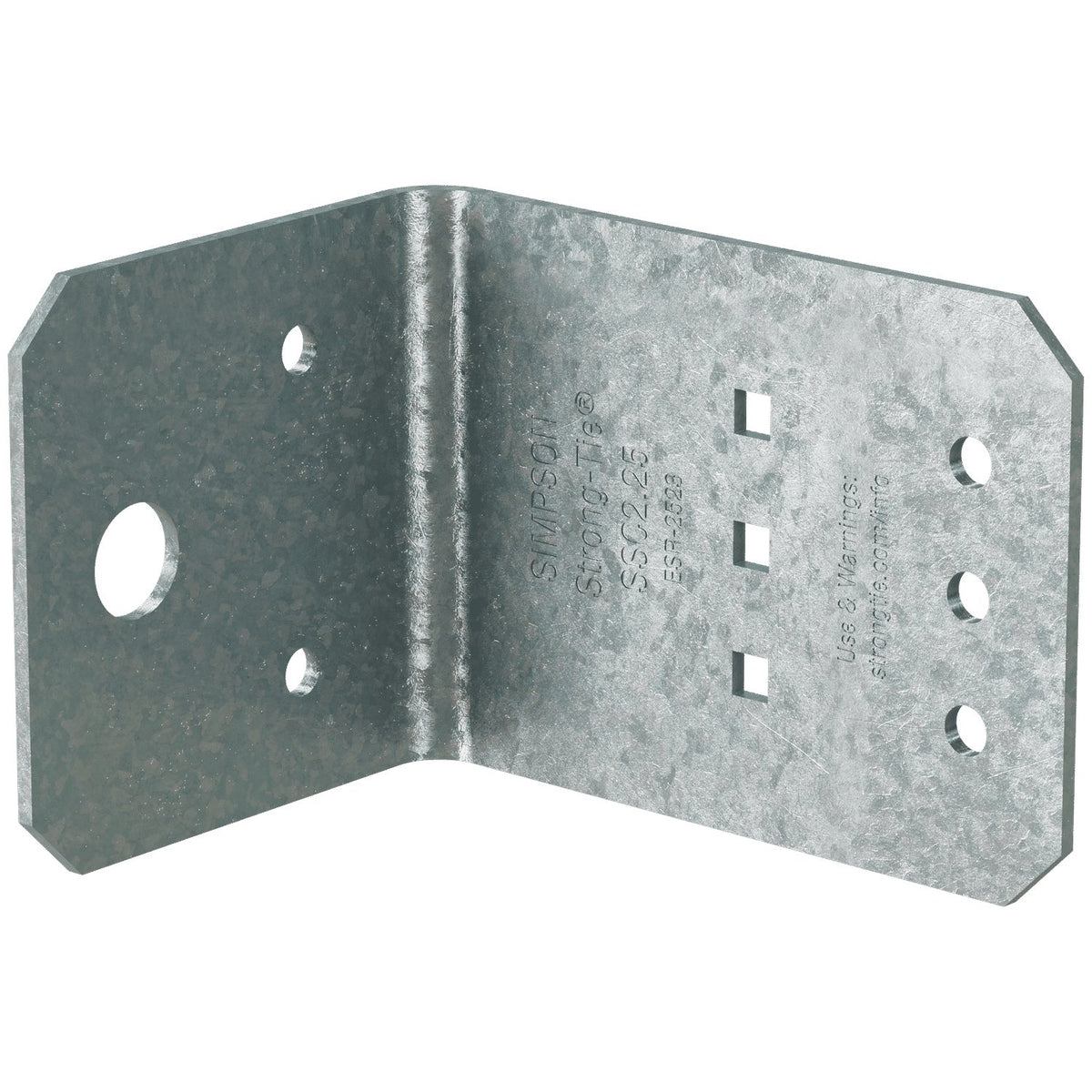 Simpson SSC2.25-R125 Steel Stud Clip 2-1/4 in. 14-Ga G90 Galv Cold-Formed Steel Connector 125-Pk