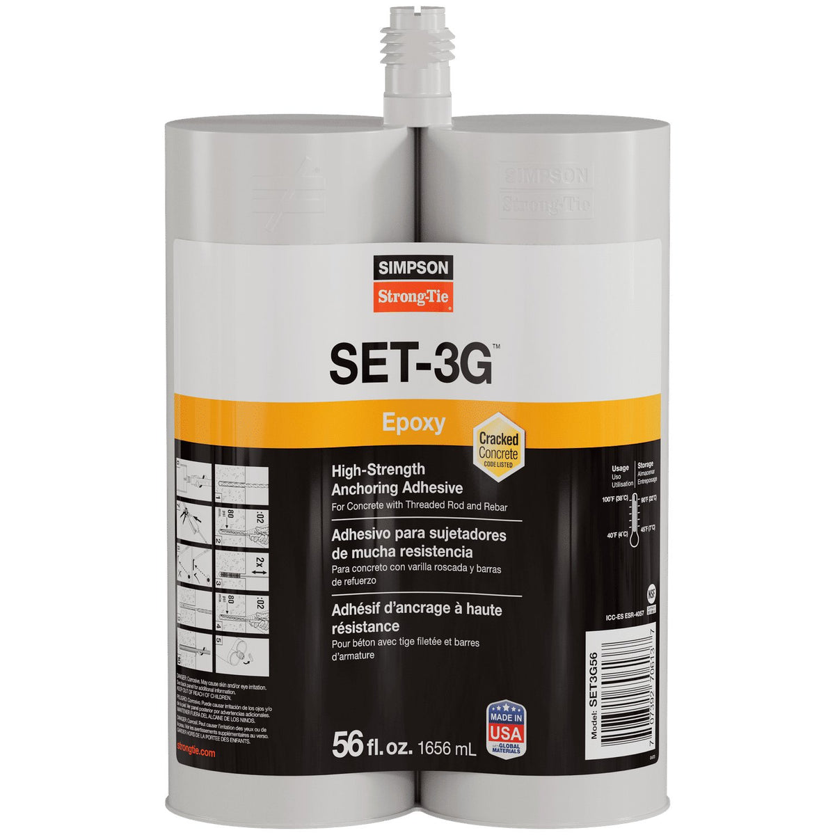 Simpson SET-3G56 (SET-XP56) High-Strength Epoxy Adhesive - 56oz