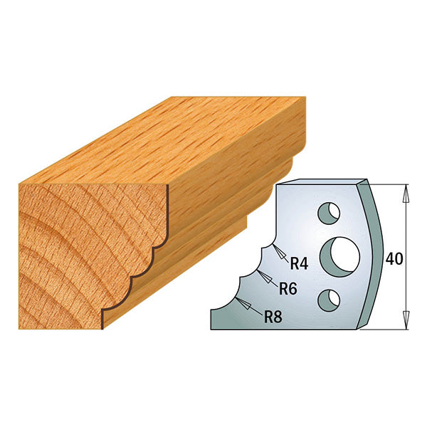 CMT 690.132 Profile Knives For Insert Shaper System 1-37/64" x 5/32" (40x4mm) 2Pk