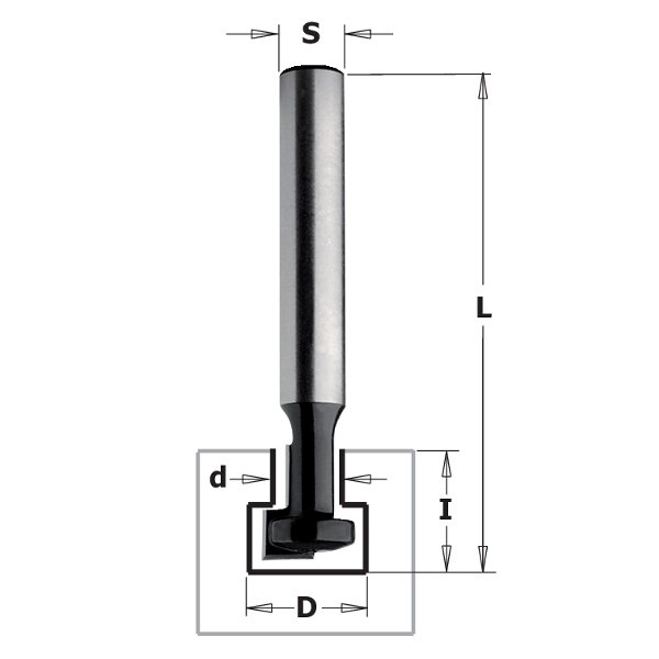 CMT 85001 Contractor Keyhole Bits 3/8" S=1/4"
