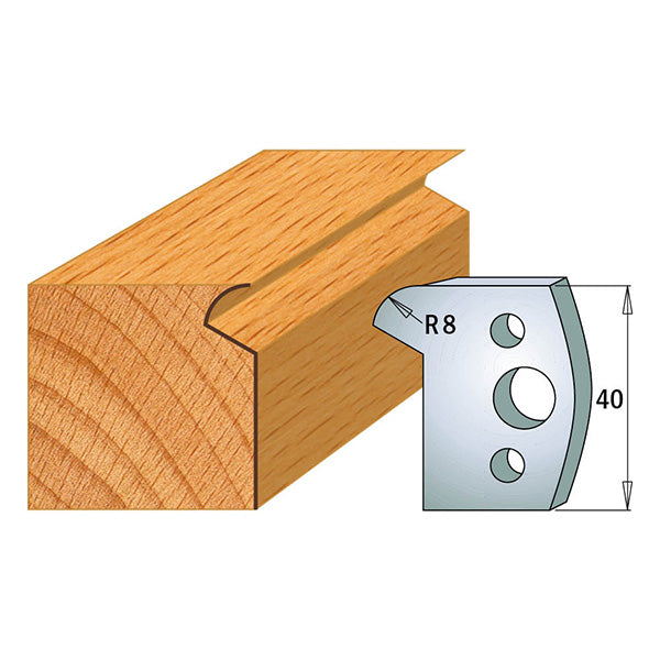 CMT 690.116 Profile Knives For Insert Shaper System 1-37/64" x 5/32" (40x4mm) 2Pk
