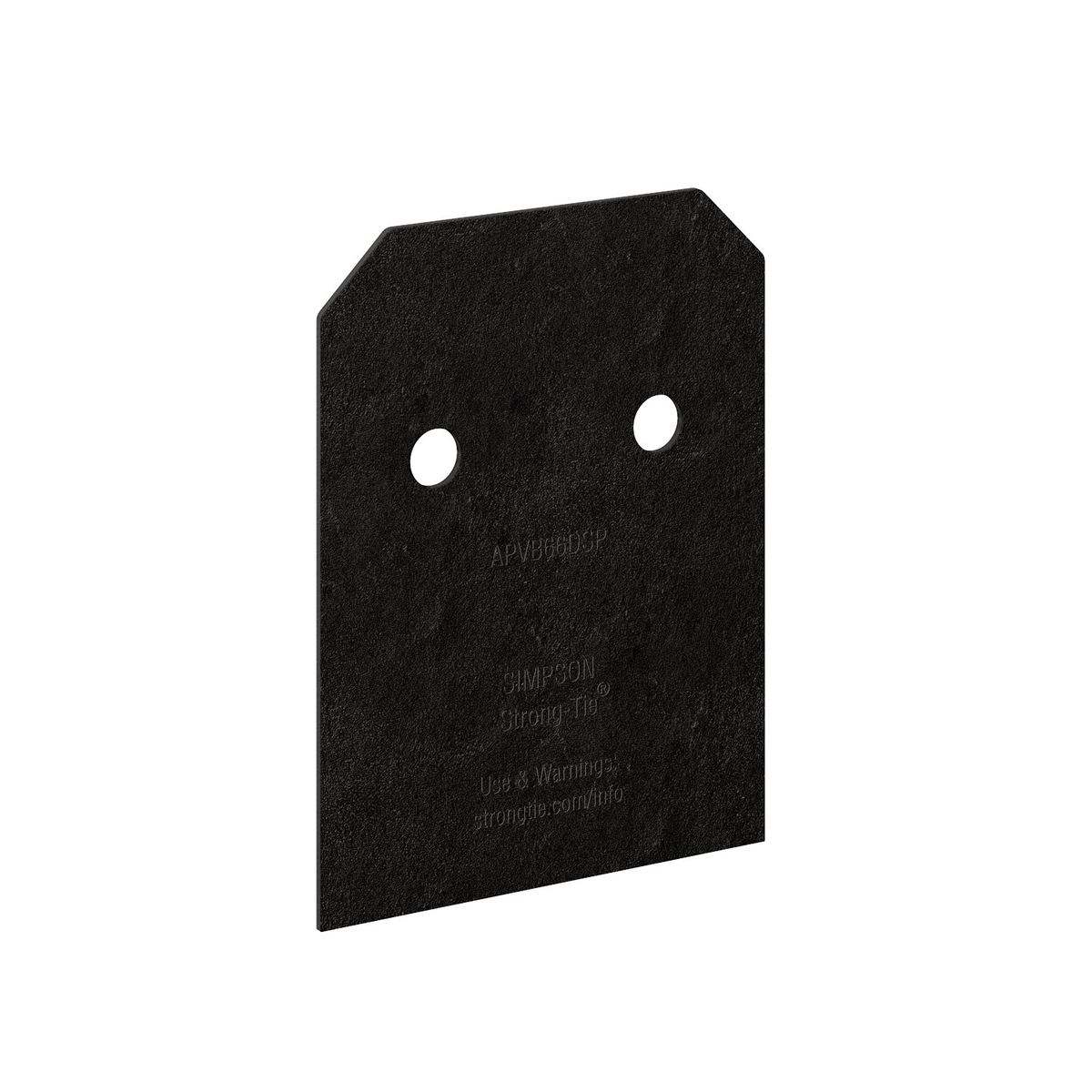 Simpson Strong-Tie APVB66DSP Avant Decorative Post Base Plates - Black Powder Coat (2 per Pack)