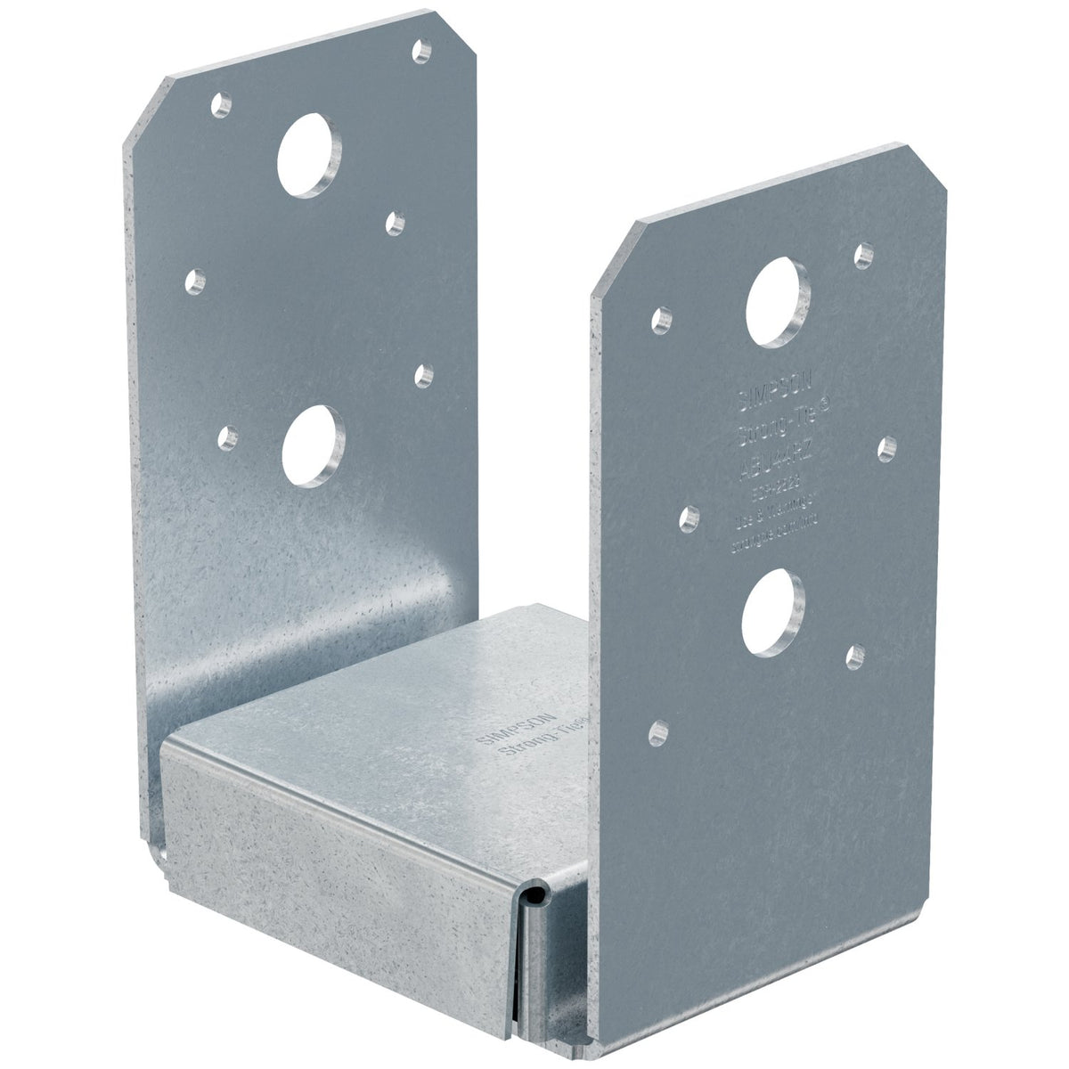 Simpson ABU44RZ Rough Cut 4x4 Adjustable Post Base - Zmax Finish
