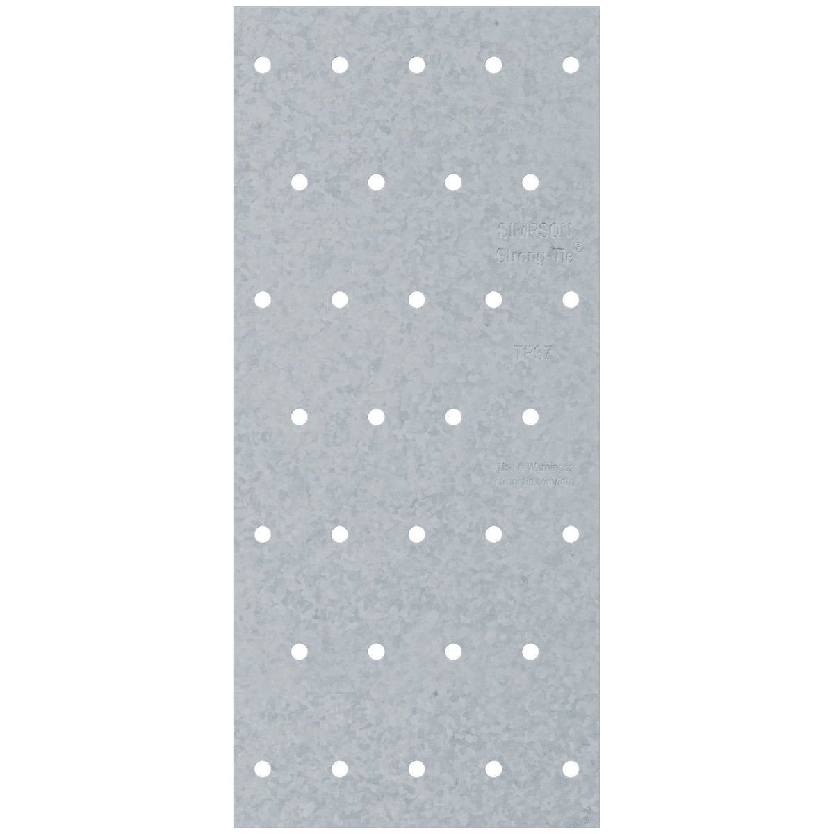 Simpson TP37 3-1/8 in x 7 in Tie Plate, Galvanized