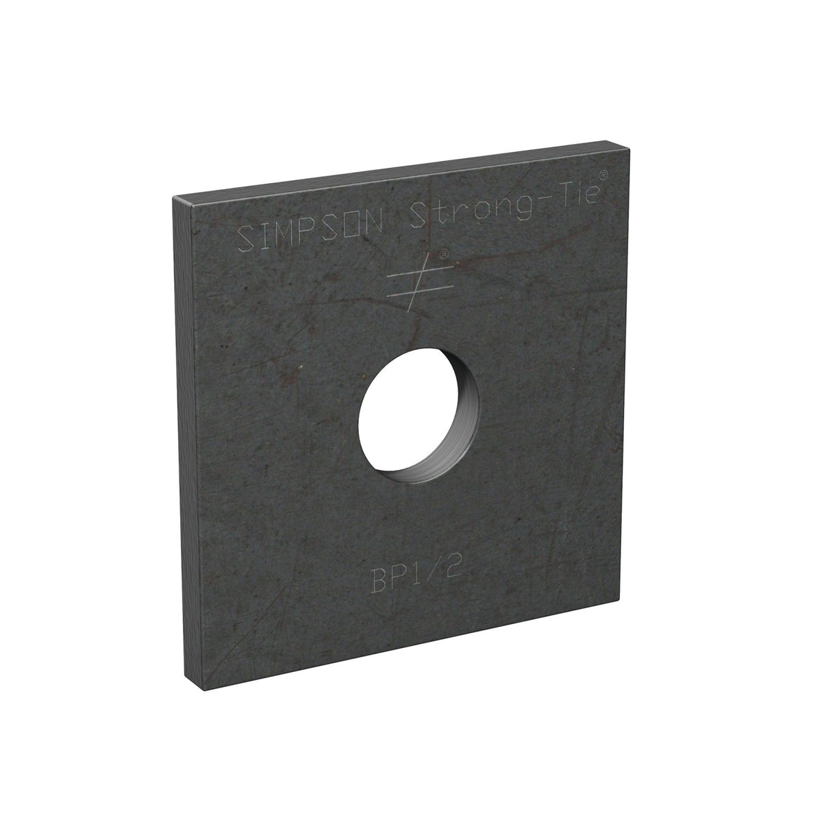 Simpson Strong-Tie BP 1/2HDG Bearing Plate 1/2" Bolt Dia, 2" x 2" Hot-Dip Galvanized