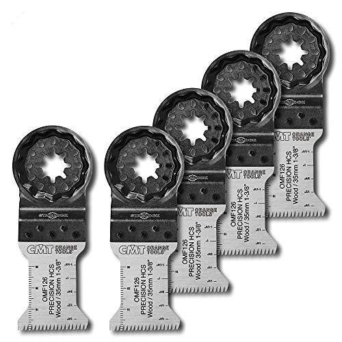 CMT OMF126-X5 1-3/8" Precision Cut Blade w/Japanese Toothing HCS Starlock (5-Pc)