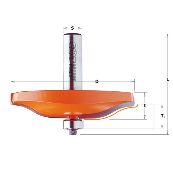 CMT 890.501.11 Ogee Raised Panel Bit 3-1/4" x 19/32" S=1/2"