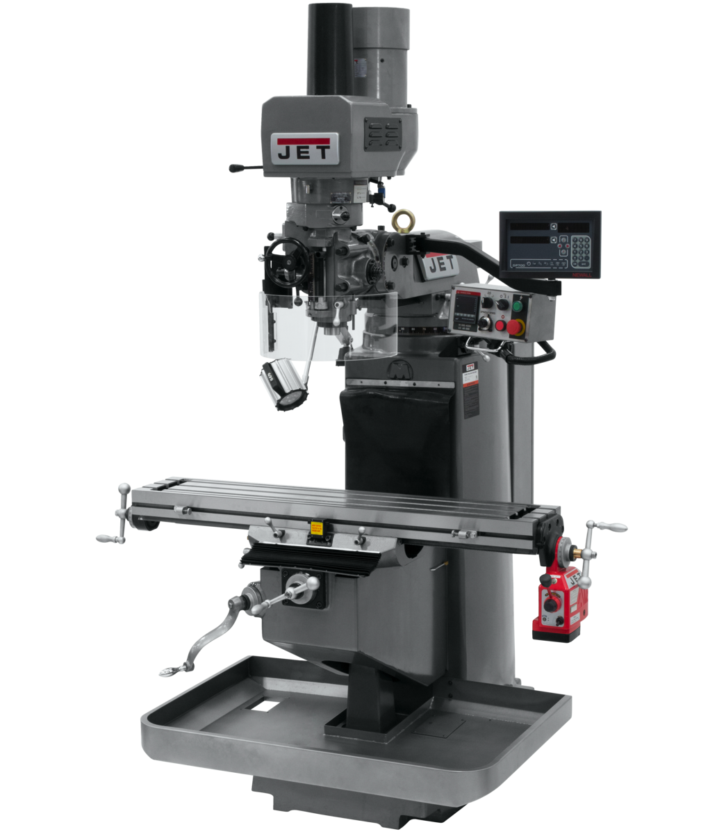 690546, JTM-949EVS with Newall DP700 3X (Q) DRO, X Powerfeed & Air Power Drawbar, Jet, Jet Metalworking, Milling, Vertical Mills, EVS